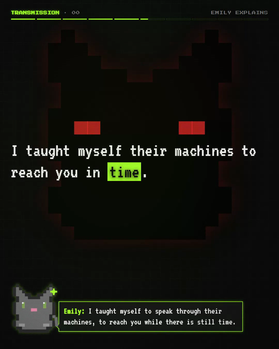 A rendered, captioned frame